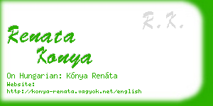 renata konya business card